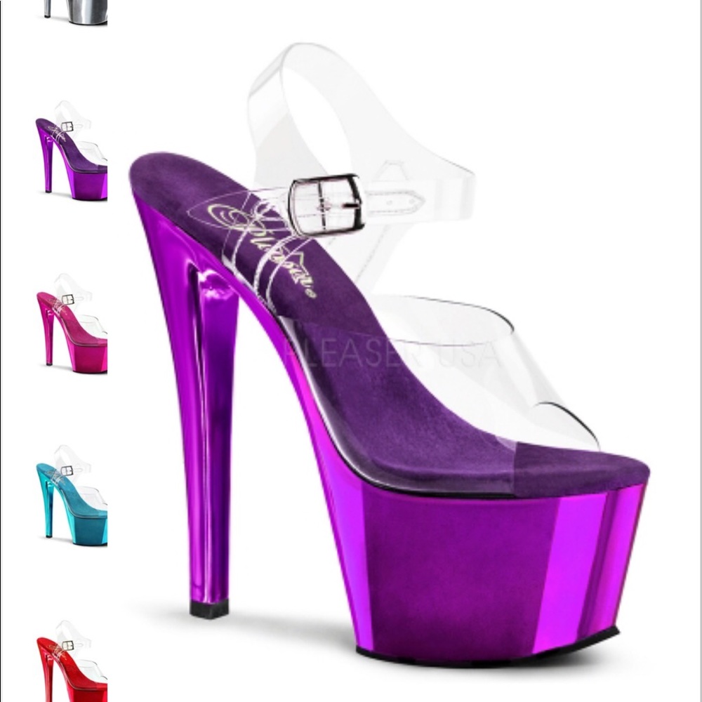 Pleaser heels 7 inch. Size 8
